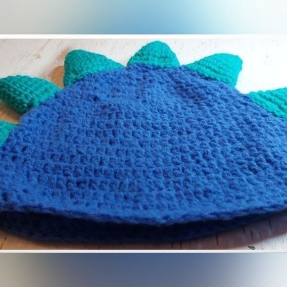Dragon Child Handmade Beanie Stocking Hat Crochet Animal Winter Warm Cozy - Picture 3 of 6